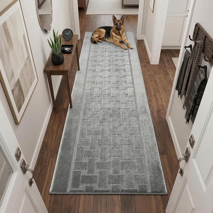 Runner Rug 11 ft, Non-Slip Washable Rug, Rubber Backing, Rolled in Box - Image 4