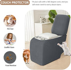 ALIECOM Recliner Sectional Couch Covers L Shape Stretch Corner Reclining - Image 5