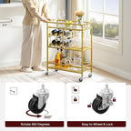 MAHANCRIS Bar Cart for Home, 3-Tier Serving Cart - Image 7
