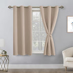 Short Blackout Curtains for Bedroom, 42 x 45 Inch, 2 Panels | Thermal Insulated - Image 8