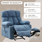 Massage Rocking Recliner Chair, Ergonomic Recliners Sofa - Image 7