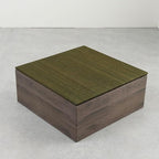 EMOOR Tatami-Top Cardboard Square Low Bench 28x28in 2-Piece Set, Koagari Easy by EMOOR