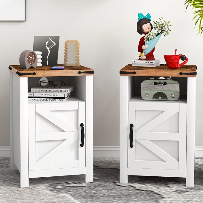oneinmil 3-Piece Farmhouse Table Set Includes 31” Coffee Table and Side Tables - Image 6
