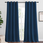 NICETOWN Moroccan Blue Blackout Curtains 96" Long by NICETOWN