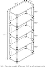 Furinno Turn-N-Tube 5-Tier Multipurpose Shelf / Display Rack / Storage Shelf / - Image 2