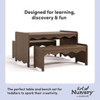 Storkcraft Casablanca Montessori Indoor Kids Table & Bench Set – Premium Kids - Image 4