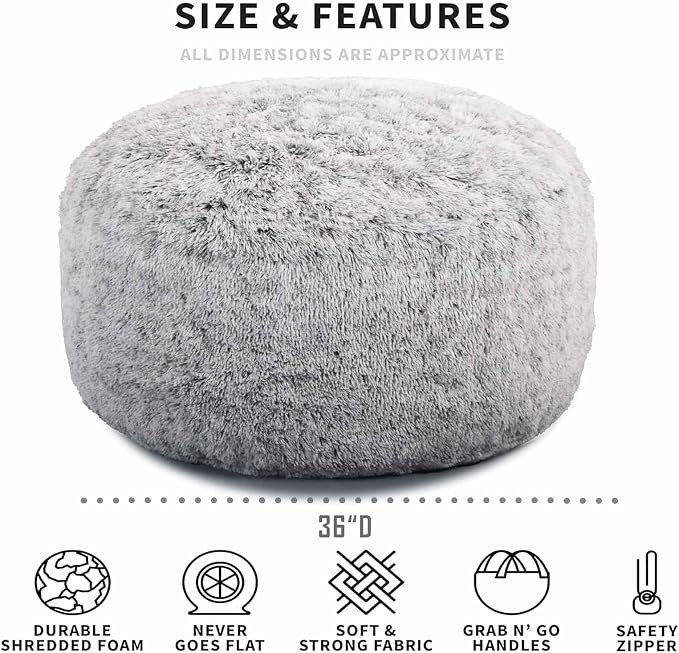 Bean Bag Chairs, Memory Foam Stuffing Bean Bag Chair - Image 5