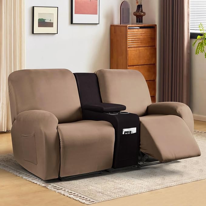 ANARACHON Leather Look Recliner Console Cover - Image 2