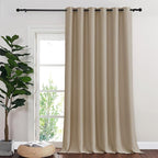 NICETOWN Blackout Sliding Door Curtains 84 Inch Length, Extra Wide Room Divider - Image 7