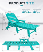 Ciokea Lounge Chair Outdoor, Oversized Chaise Lounge Chair - Image 3