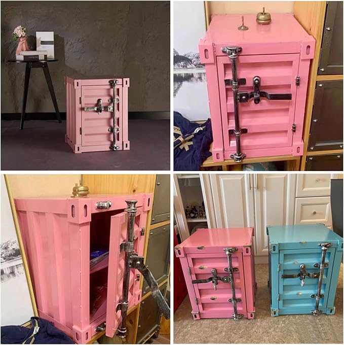 ZHAOYONGLI-End Tables Industrial Nightstand Table, New - Image 4