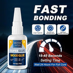 Meuvcol Extra Strong Wood Glue, 100g Fast Drying Clear Wood Adhesive - Image 7