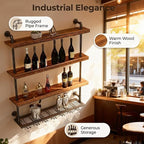55.1in Wall Mounted Wine Rack - Image 6