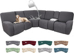 100% Waterproof Sectional Recliner Couch Covers by ROFASVCO