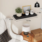 Fixwal Floating Shelves for Wall, 15.7" Wood Wall Mounted Shelves for Living - Image 3