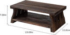 Japanese Altar Table, Vintage Black Minimalist Low Coffee Table, Foldable - Image 2