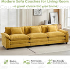 Oprisen 120" Modular Sectional Sofa, Comfy Cloud Couch Sectional Sofa, Chenille - Image 7