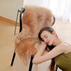 linmopm Faux Fur Sheepskin Rug, 2x3 ft | Shag Fluffy Fuzzy, High-Density Cushion - Image 4