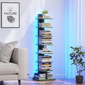 TUTOTAK Narrow Bookshelf, 8-Tier Bookcase by ChoosetutotakFurnitureBuildYourCozyHome