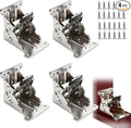 4 Pack Folding Brackets 0°-90°-180°, Heavy-Duty Self-Lock Hinge by LDZJHTYY
