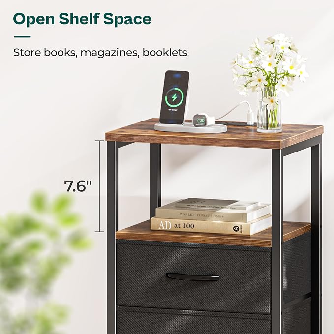 Huuger Nightstands Set of 2, End Tables - Image 7