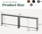 SUPERJARE 78.8 Inch Narrow Console Table - Image 3