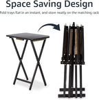 Amazon Basics Portable Foldable TV Tray Table - Image 4