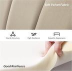 HULALA HOME Modern Velvet Loveseat Sofa - Image 5