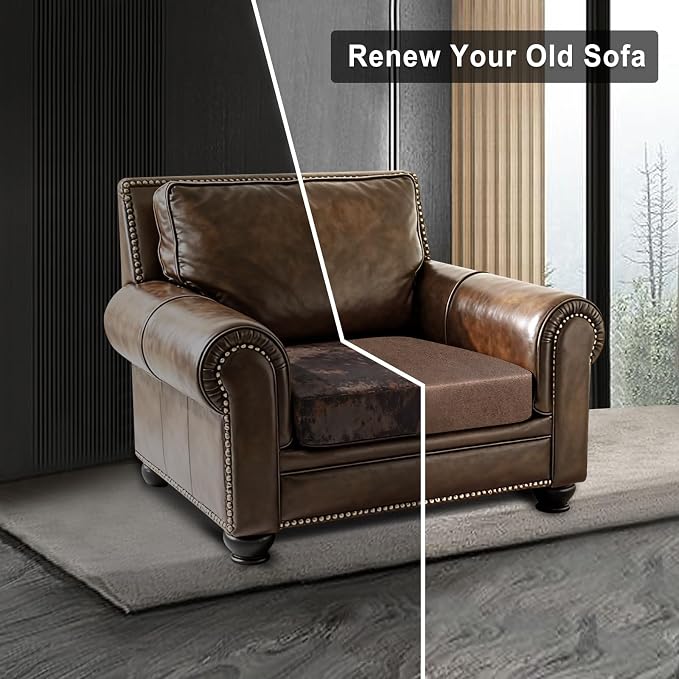 ANARACHON Leather Look Couch Cushion Covers Sofa Seat Slipcovers Sets Couches - Image 7