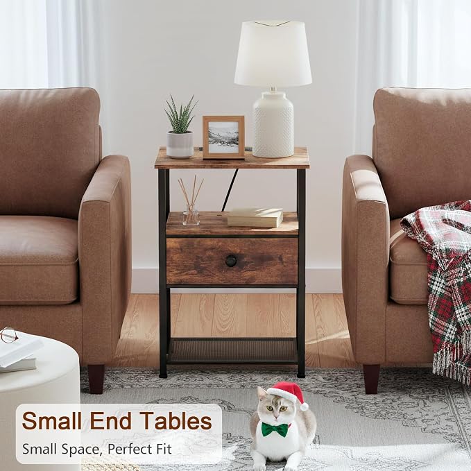 LOAKEKEL Night Stand Set 2, Nightstand - Image 7