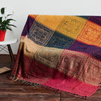 Boho Throw Blanket, Chenille Jacquard Tassels Throw Blankets - Image 8