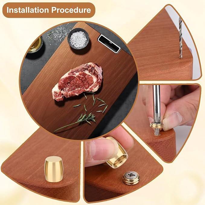 Brass Cutting Board Feet，Complete - Image 5