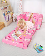 Kids Couch, 2-in-1 Kids Fold Out Couch, Convertible Sofa to Lounger - Image 9