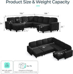LINSY HOME Sectional Sleeper Sofa - Image 2