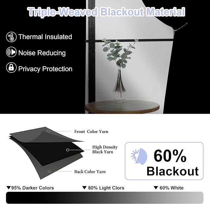 Simplebrand Ava Ivory Light Filtering Curtains - Image 2