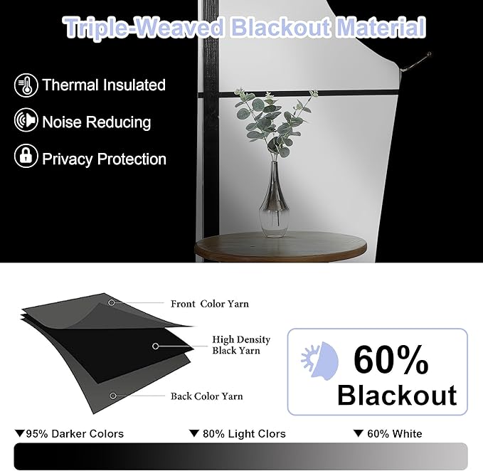Simplebrand Ava Ivory Short Light Filtering Curtains - Image 2