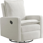 Oxford Baby Uptown Upholstered Glider Recliner Rocking Chair 360° Swivel by OxfordBaby