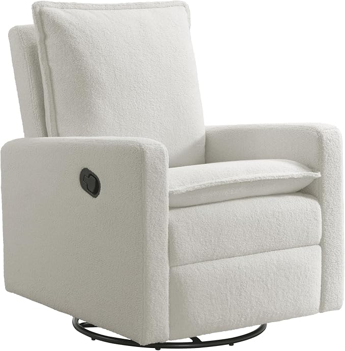 Oxford Baby Uptown Upholstered Glider Recliner Rocking Chair 360° Swivel by OxfordBaby