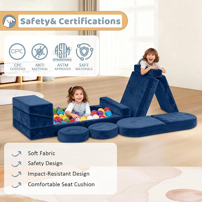12pcs Modular Kids Play Couch - Image 3