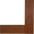 Linon Harris Black and Walnut Backless Kitchen Dining Nook - Image 13