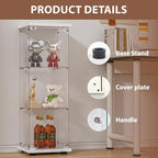 FANYUSHOW 3-Shelf Glass Display Cabinet - Image 4