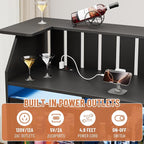 U-Shape Bar Table, Home Bar Unit - Image 6