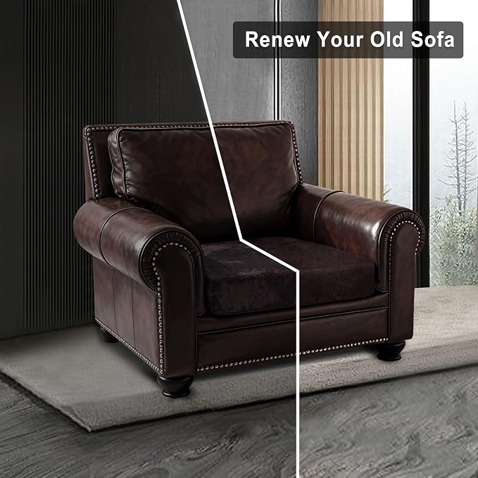 ANARACHON Leather Look Couch Cushion Covers Sofa Seat Slipcovers Sets Couches - Image 7
