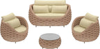 TWT 6-Piece Aluminum Patio Furniture Set, Olefin Rope Modern Outdoor - Image 7