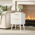 YAUKOMEL Fluted Nightstand - Image 4