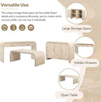 Retro Silhouette Sectional 3-Piece Set Containing Sideboard, Console Table and - Image 5