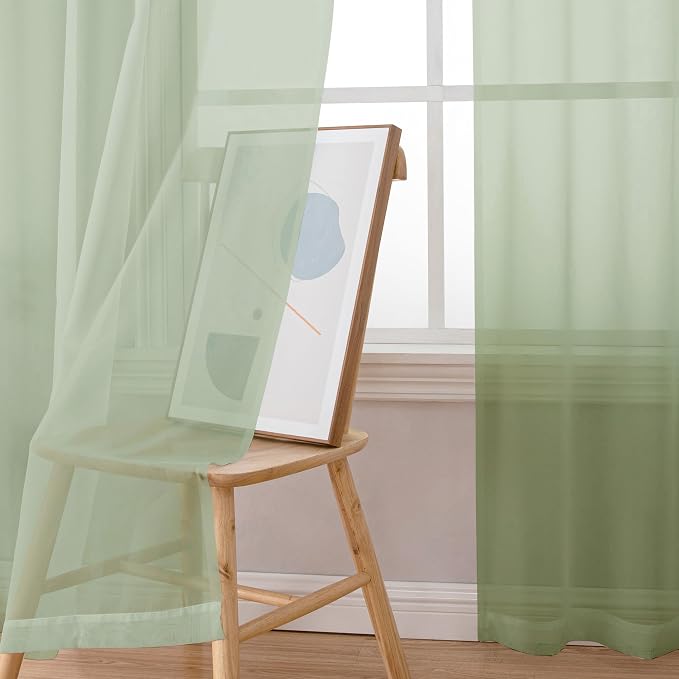 Sheer Curtains 54 inches Long 2 Panles - Image 4