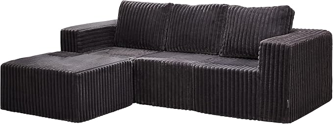 Hobestluk Modular Sectional Sofa Memory Foam Couch Oversized Sectional Sofa - Image 9