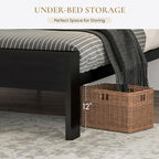 SHA CERLIN 14 Inch King Size Metal Platform Bed Frame - Image 4