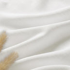 Off White Cafe Curtains 54 Inch Length Set 2 Panel Back Tab Pocket Semi Sheer - Image 5